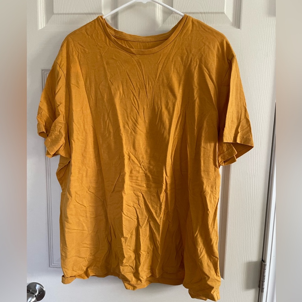 Mustard Yellow Men’s T-Shirt, XXL